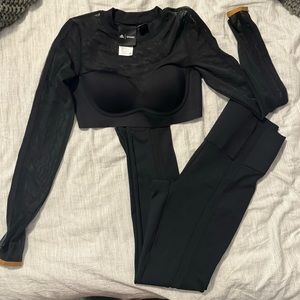 Ivy Park Black Mesh Set